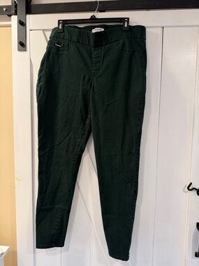 Nine West forest green Heidi pull-on Skinny Pants size 14